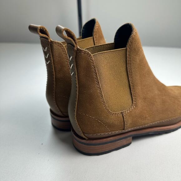 SOLUDOS PAIGE CHELSEA BOOT SUEDE CHESNUT SIZE 7 NWOB - Picture 8 of 8